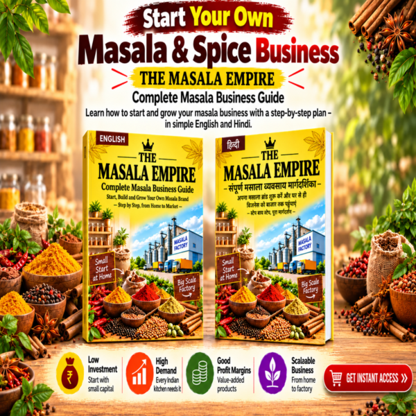 The Masala Empire : Complete Masala Business Guide in English & Hindi